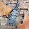 Portable Necklace Survive Opener EDC Pocket Self Blade Fruit Knife Camp Outdoor Hunt Defense Black Hike