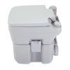 5.3 Gallon 20L Flush Outdoor Indoor Travel Camping Portable Toilet for Car, Boat, Caravan, Campsite, Hospital,Gray