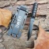 Portable Necklace Survive Opener EDC Pocket Self Blade Fruit Knife Camp Outdoor Hunt Defense Black Hike