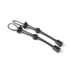 Outdoor mountaineering backpack hanging mountaineering pole rope buckle fixed buckle elastic rope binding buckle equipment lanyard elastic tail rope