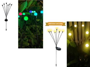 Simulation Firefly Solar Light Outdoor Garden Decoration Lawn Landscape Lamp Xmas Decor Solar LED Lights Outdoor Garden Lights (Option: 6solar-Set-2PCS)