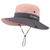 Safari Sun Hats for Women Summer Hat Wide Brim UV UPF Protection Ponytail Outdoor Fishing Hiking Hat for Female 2021