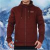 Men's Zip Thru Warm Cosy Thermal Climbing Hiking Heavy Sweatshirt