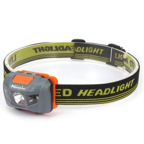 AloneFire HP30 3W Red White LED Lightweight Light; AAA Battery Headlamp; Portable Headlight For Outdoor Fishing Camping & Climbing (Color: gray)