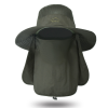 Fishing Hat/Boonie Hat; Sun hat Detachable UV Sun Screen Wide Brim Hat With Face Cover & Neck Flap; hiking hat