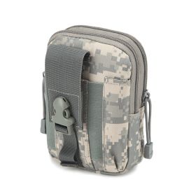 Waist Pouch; Portal Wasit Bag For Camping; Travel; Running (Color: ACU camouflage)