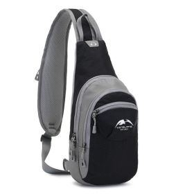 Multifunctional Single Shoulder Backpack For Outdoor Activities (Color: black)