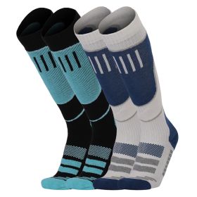 Adult Thermal Ski Socks Winter 2 Pack Skiing Snowboarding Hiking Warm Socks (size: set2)