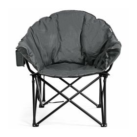 Multiple Applicable Places Portable Outdoor Camping Chair (Color: gray)