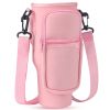 Water Bottle Carrier Bag Neoprene Water Cup Pouch Water Bottle Holder with Adjustable Strap Phone Pocket for Walking Travel Camping