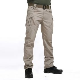 City Tactical Cargo Pants Classic Outdoor Hiking Trekking Army Tactical Joggers Pant Camouflage Military Multi Pocket Trousers (Khaki: XXL)