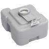 Portable Push-rod Toilet, 20L/5.3 Gallons Detachable Tank for Camping, Boating, Hiking and Traveling, Cold Gray