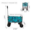 Outdoor Garden Multipurpose Micro Collapsible Beach Trolley Cart Camping Folding Wagon