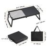 Folding Campfire Grilling Rack for Outdoor Open Flame Cooking