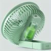 1pc Table Fan; Portable Hanging Fan With 360 Degree Adjustment; USB Charging Fan For Car Camping Home Kitchen