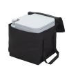 Portable Toilet With 5.3 Gallon Waste Tank and Carry Bag, Porta Potty for RV Boat Camping, Gray