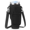 Water Bottle Carrier Bag Neoprene Water Cup Pouch Water Bottle Holder with Adjustable Strap Phone Pocket for Walking Travel Camping